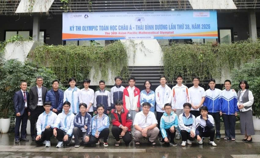 việt nam giành 1 huy chương vàng tại olympic toán apmo 2026, xếp hạng 7 45 hình ảnh 1 viet nam gianh 1 huy chuong vang tai olympic toan apmo 2026, xep hang 7 45 hinh anh 1