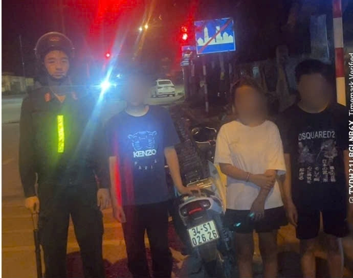 Các đối tượng vi phạm. (Ảnh: Công an Hải Phòng)
