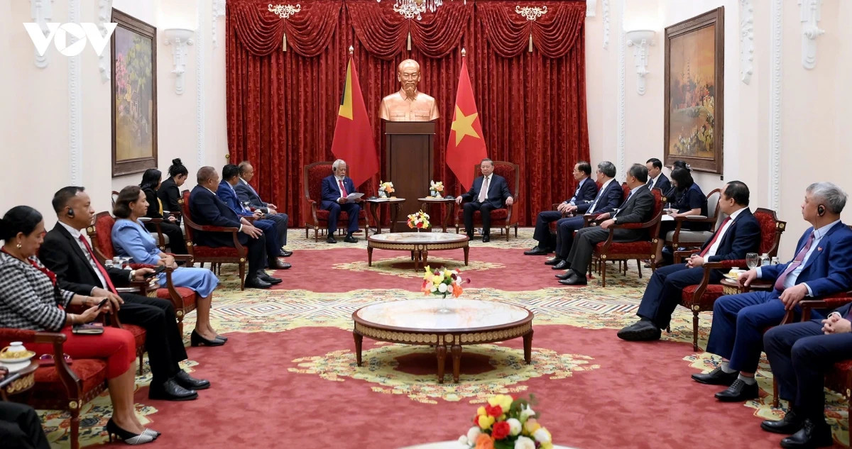 tong bi thu, chu tich nuoc to lam tiep thu tuong timor-leste hinh anh 1