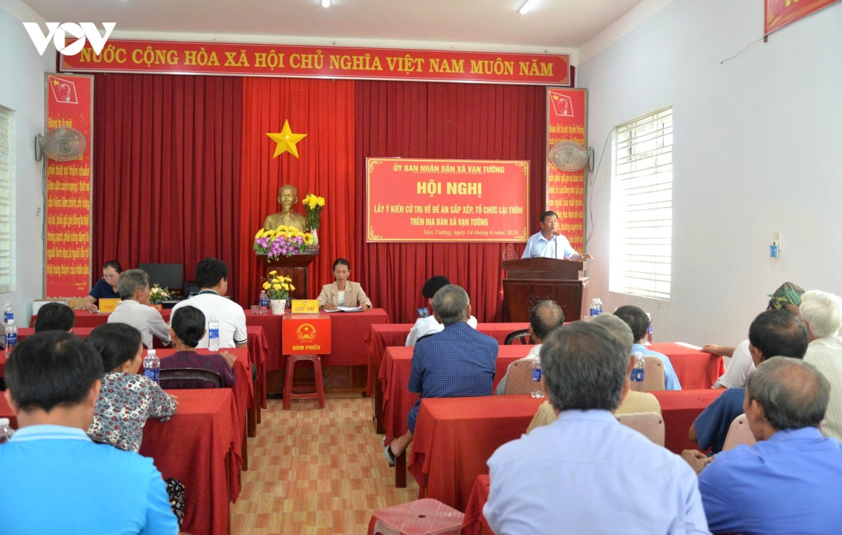 quang ngai du kien giam 30 so luong thon, to dan pho hinh anh 1