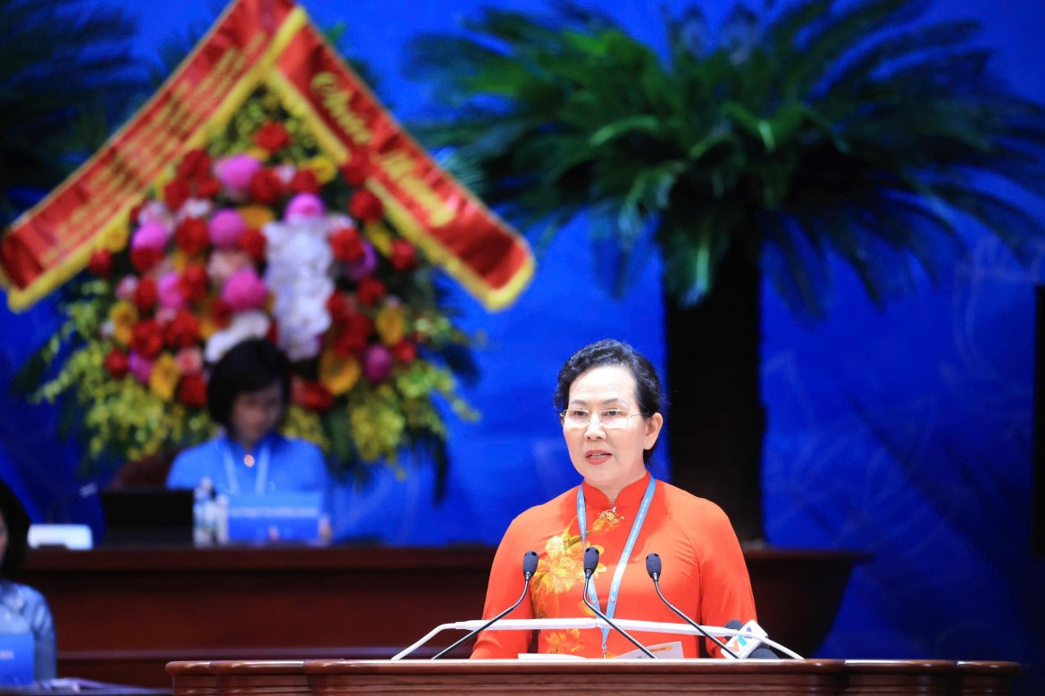 ba le thi thuy tai dac cu chu tich hoi lien hiep phu nu viet nam khoa xiv hinh anh 1