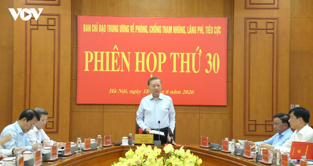 tong bi thu, chu tich nuoc chu tri phien hop ve phong chong tham nhung, lang phi hinh anh 2