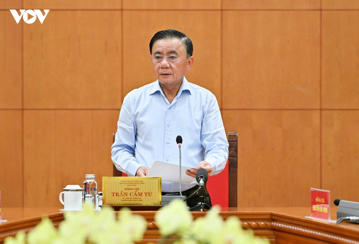 thuong truc ban bi thu hop voi van phong trung uong Dang ve du an trong diem hinh anh 1
