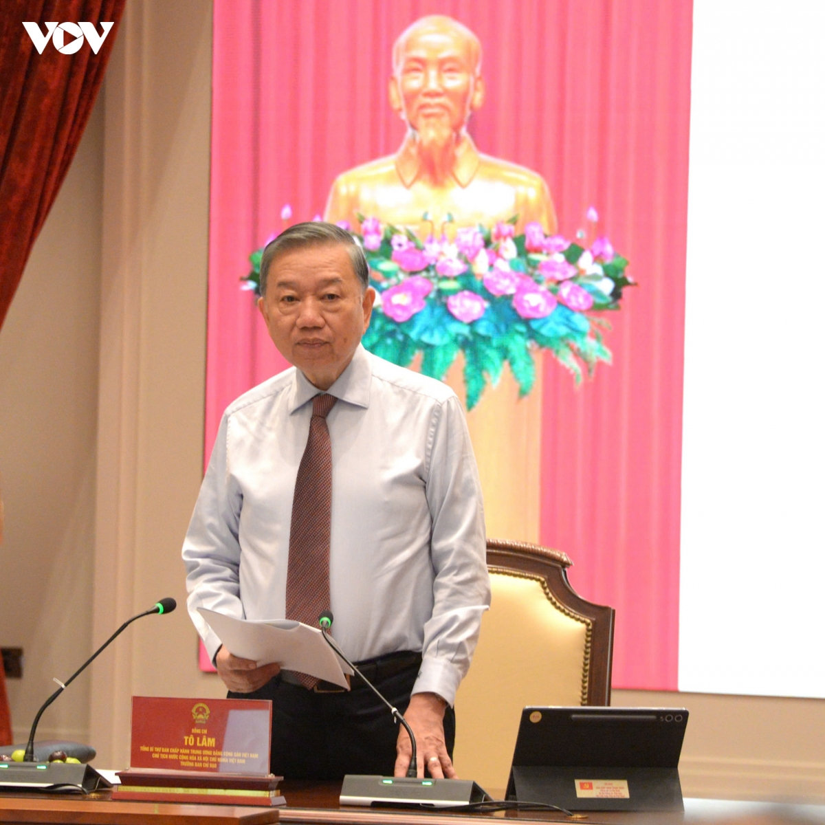 tong bi thu, chu tich nuoc to lam chu tri hop ban chi dao ve hoan thien the che hinh anh 1
