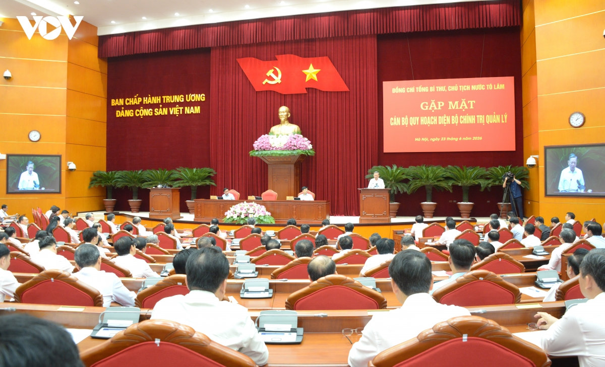 tong bi thu, chu tich nuoc to lam gap mat can bo quy hoach dien bo chinh tri quan ly hinh anh 1