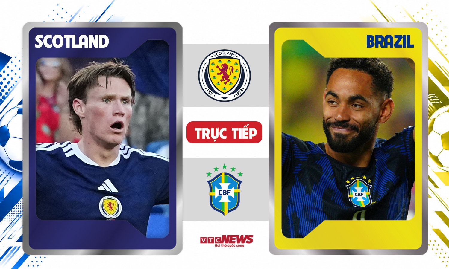 Scotland đấu với Brazil ở lượt 3 bảng C World Cup 2026.