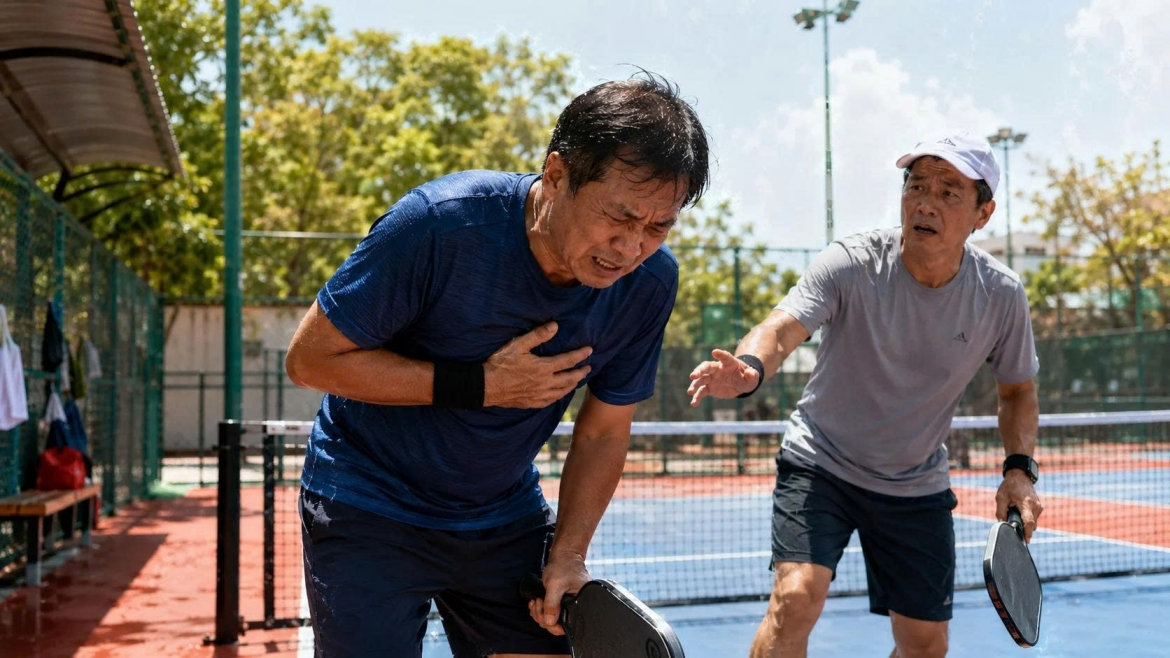 nguy cơ tim mạch và đột tử khi chơi pickleball trong mùa nắng nóng hình ảnh 1 nguy co tim mach va dot tu khi choi pickleball trong mua nang nong hinh anh 1