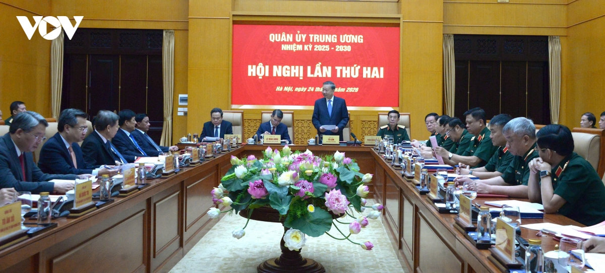 tổng bí thư, chủ tịch nước tô lâm dự hội nghị quân uỷ trung ương hình ảnh 1 tong bi thu, chu tich nuoc to lam du hoi nghi quan uy trung uong hinh anh 1