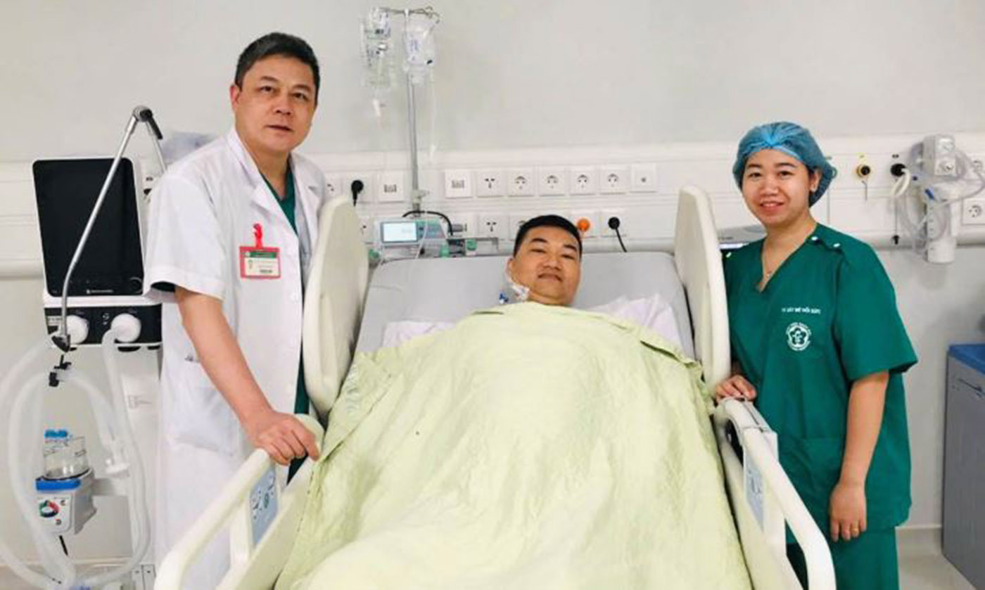 Bệnh nhân hồi phục sau ca phẫu thuật (Ảnh: Bệnh viện Bạch Mai)