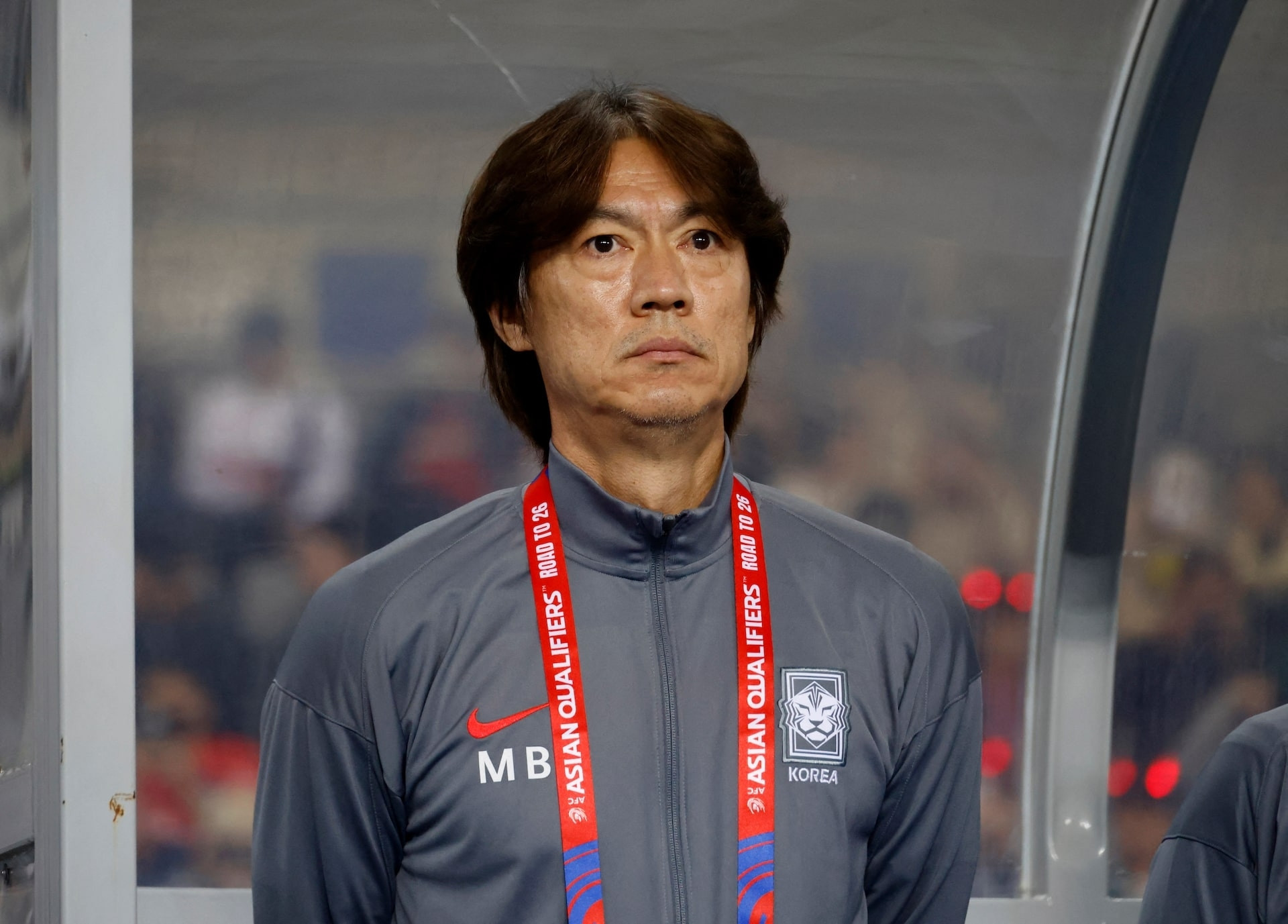 HLV Hong Myung-bo đã thông báo từ chức - Ảnh: Reuters
