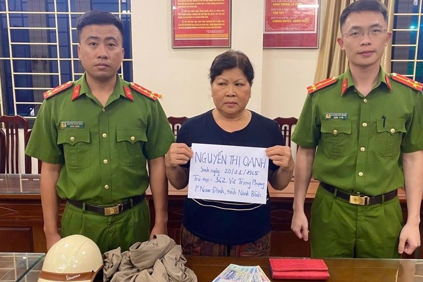 Nguyễn Thị Oanh có 5 tiền án và 1 tiền sự về hành vi trộm cắp tài sản.