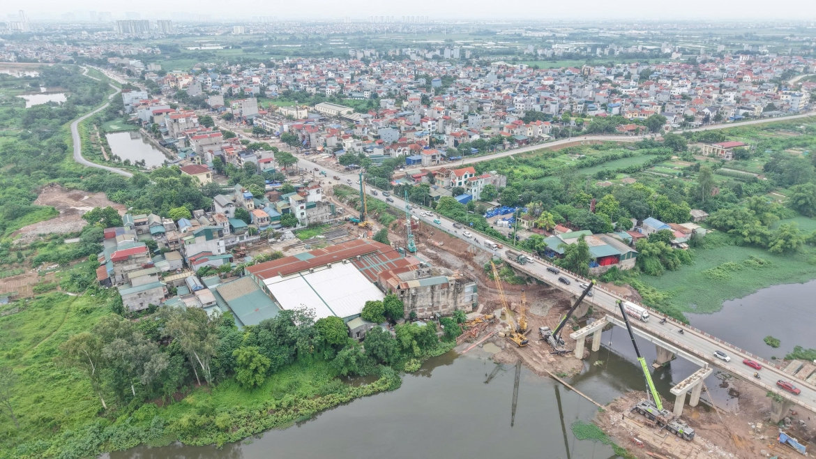 tien do cau mai linh tren quoc lo 6 tang toc xoa diem nghen cua ngo tay ha noi hinh anh 13