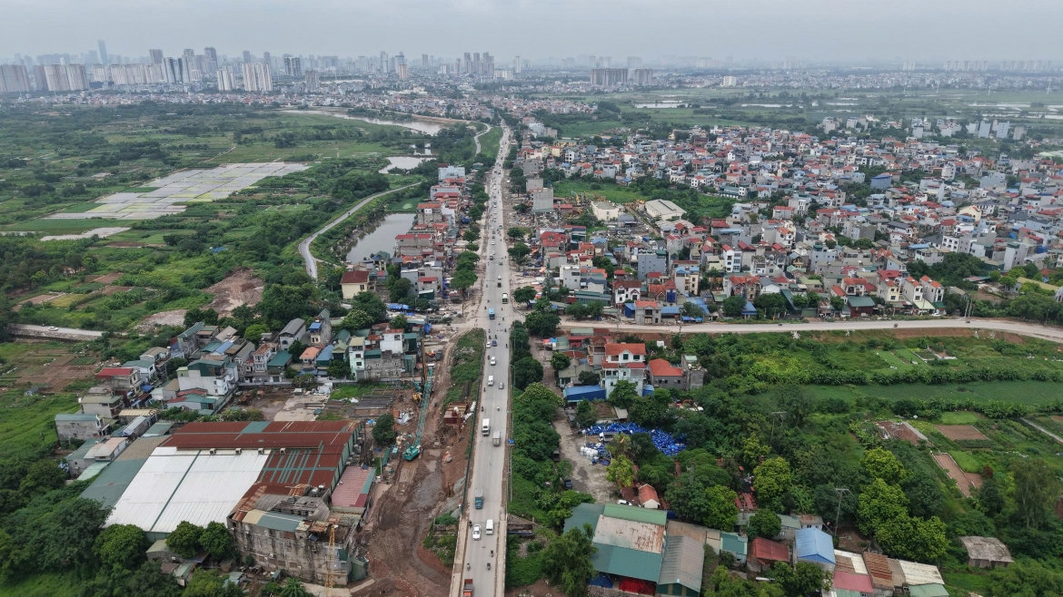 tien do cau mai linh tren quoc lo 6 tang toc xoa diem nghen cua ngo tay ha noi hinh anh 1