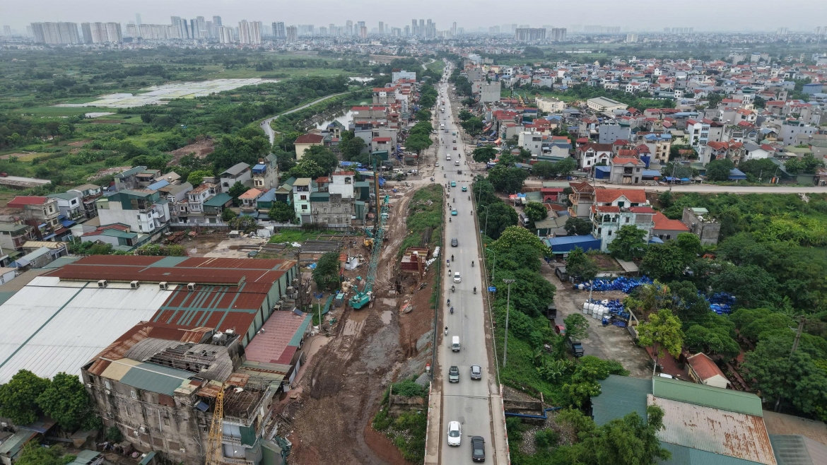 tien do cau mai linh tren quoc lo 6 tang toc xoa diem nghen cua ngo tay ha noi hinh anh 16