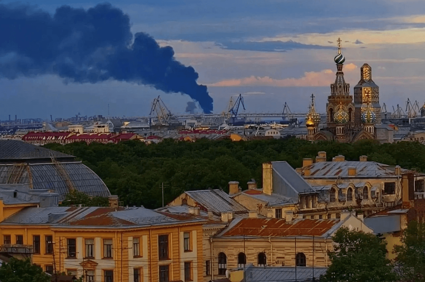 Thành phố St. Petersburg của Nga thường xuyên trở thành mục tiêu của Ukraie. (Ảnh: Telegram)