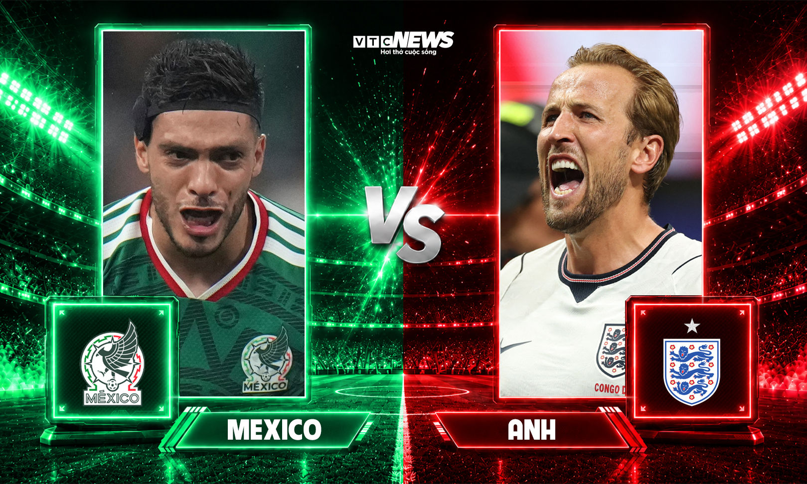 Mexico đấu với Anh ở vòng 1/8 World Cup 2026.