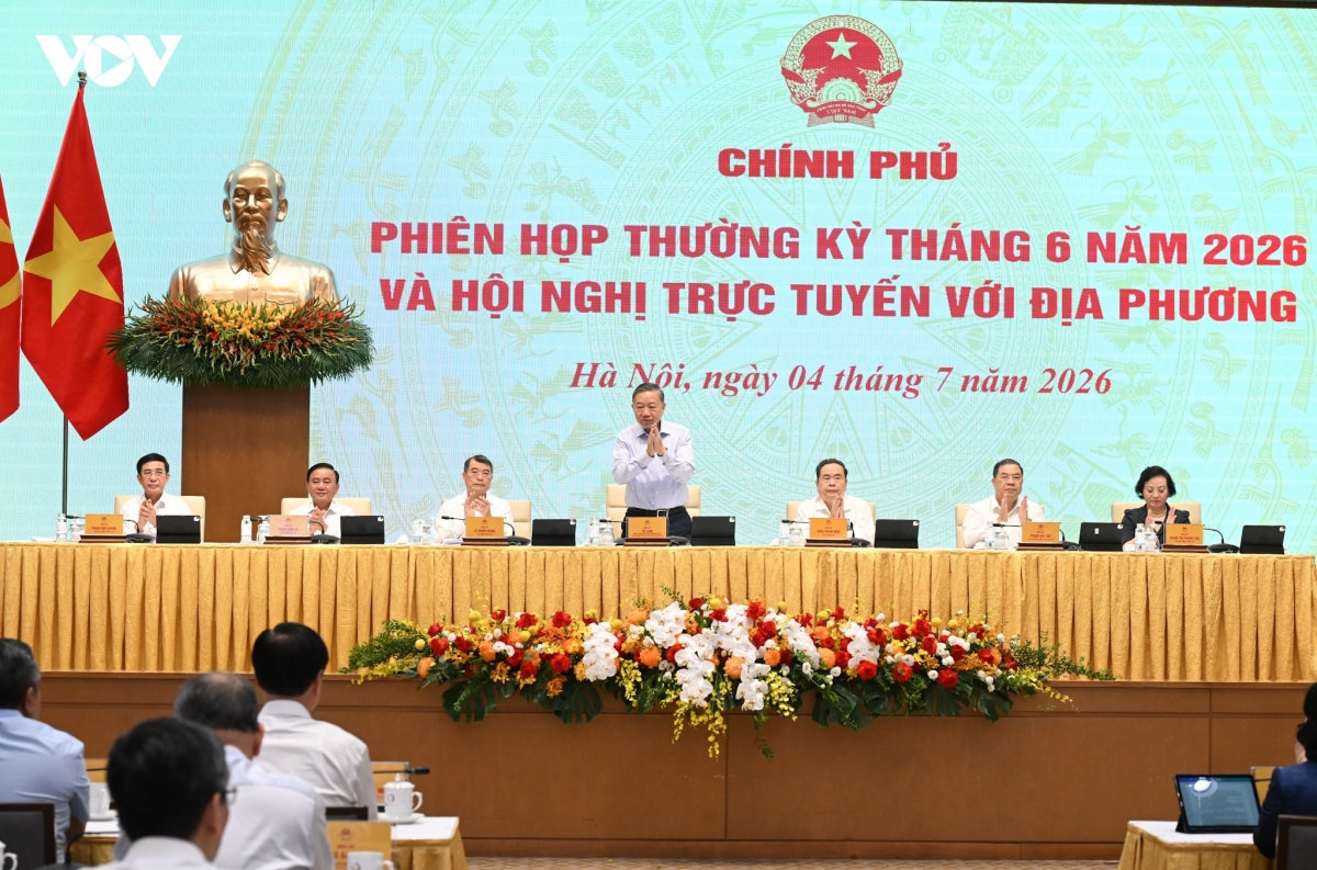 tong bi thu, chu tich nuoc to lam du phien hop chinh phu thuong ky thang 6 2026 hinh anh 1
