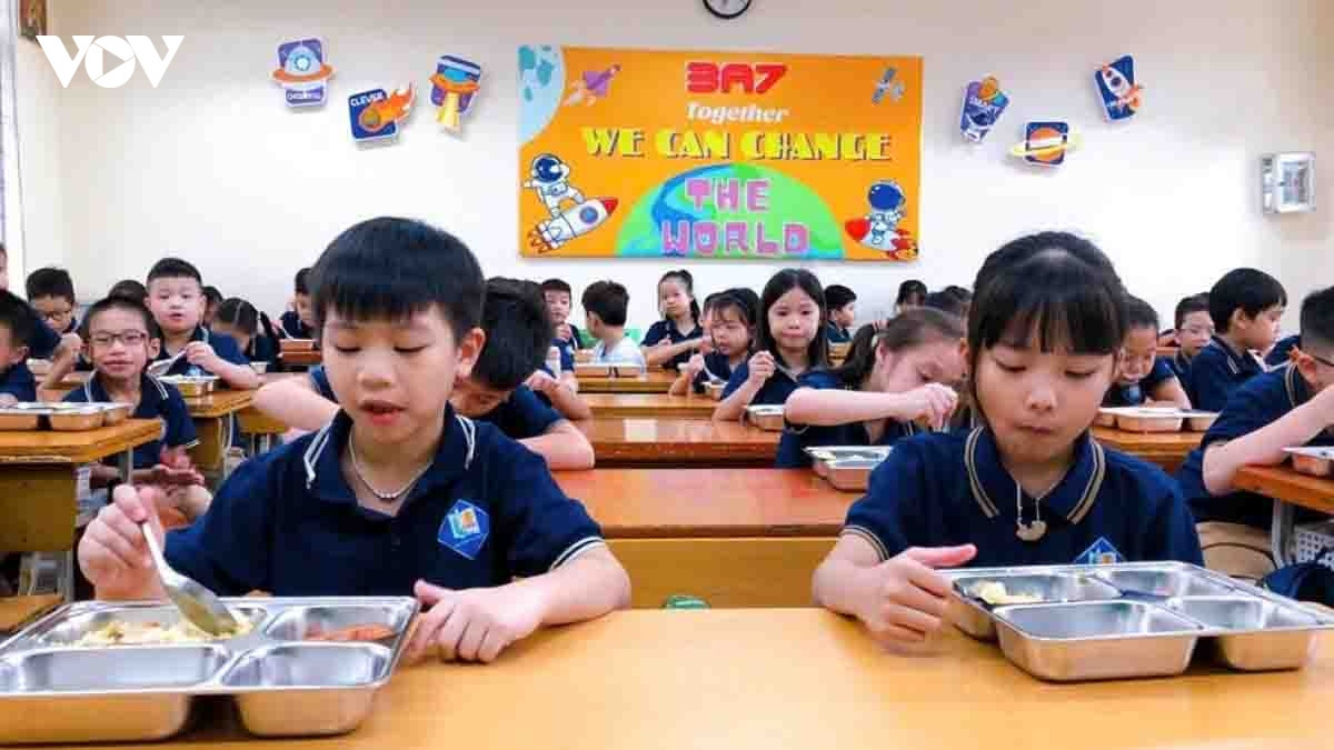 ha noi ho tro bua an ban tru hoc sinh tieu hoc cao nhat 40.000 dong hoc sinh ngay hinh anh 1