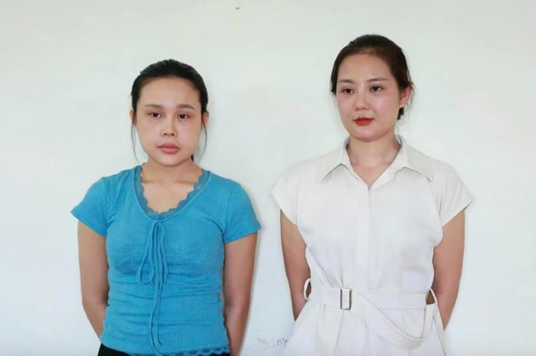 Hai bị can tại cơ quan điều tra. Ảnh: Công an cung cấp.