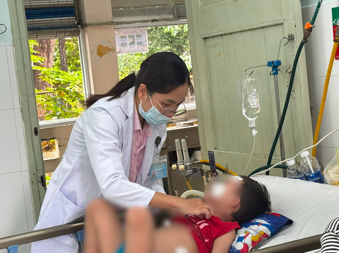 Ca bệnh viêm não Nhật Bản điều trị tại Bệnh viện Nhi Đồng 2 TP.HCM (Ảnh: BVCC)
