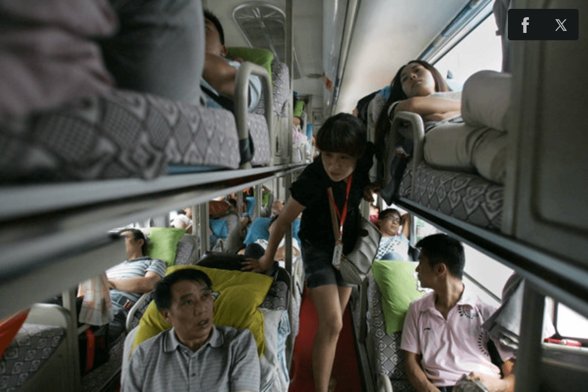 Xe giường nằm ở Tây An (Trung Quốc), năm 2012. (Ảnh: China Daily)