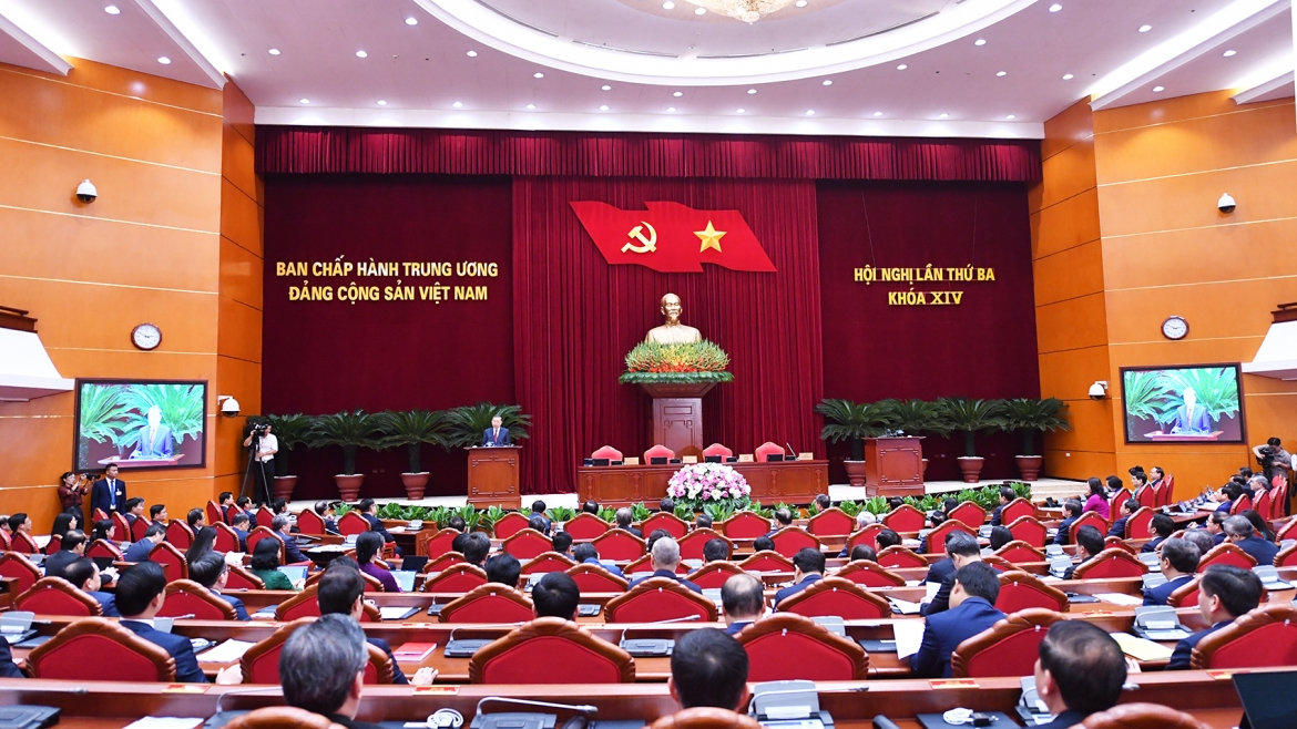phat bieu be mac hoi nghi trung uong 3, khoa xiv cua tong bi thu, chu tich nuoc to lam hinh anh 2