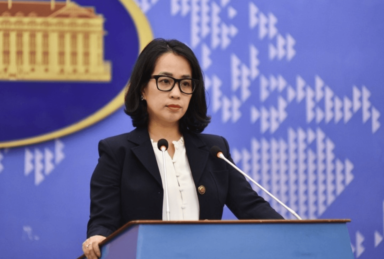 Người phát ngôn Bộ Ngoại giao Phạm Thu Hằng.