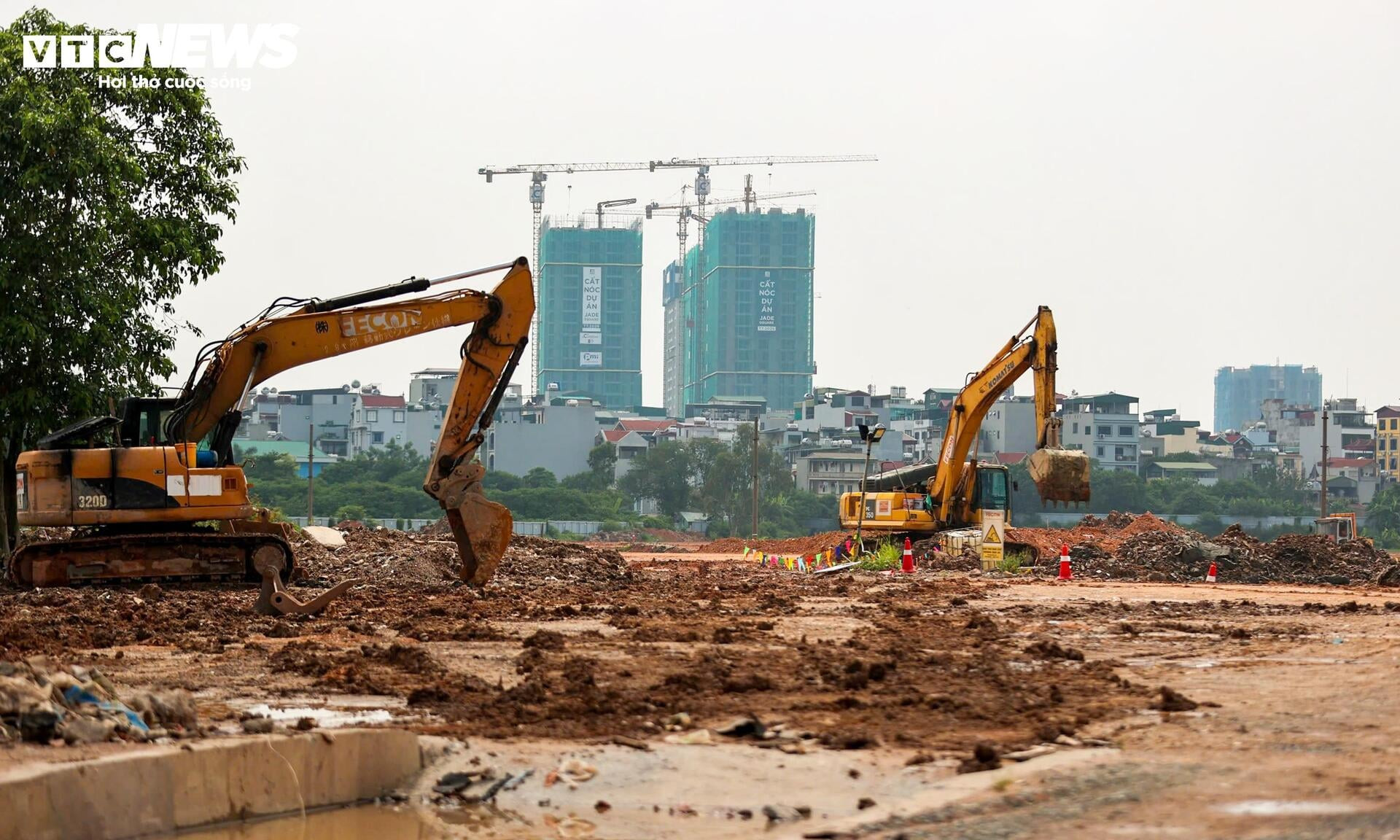 Cận cảnh khu vực xây depot rộng hơn 11 ha của tuyến metro gần 36.000 tỷ đồng ở Hà Nội - 10