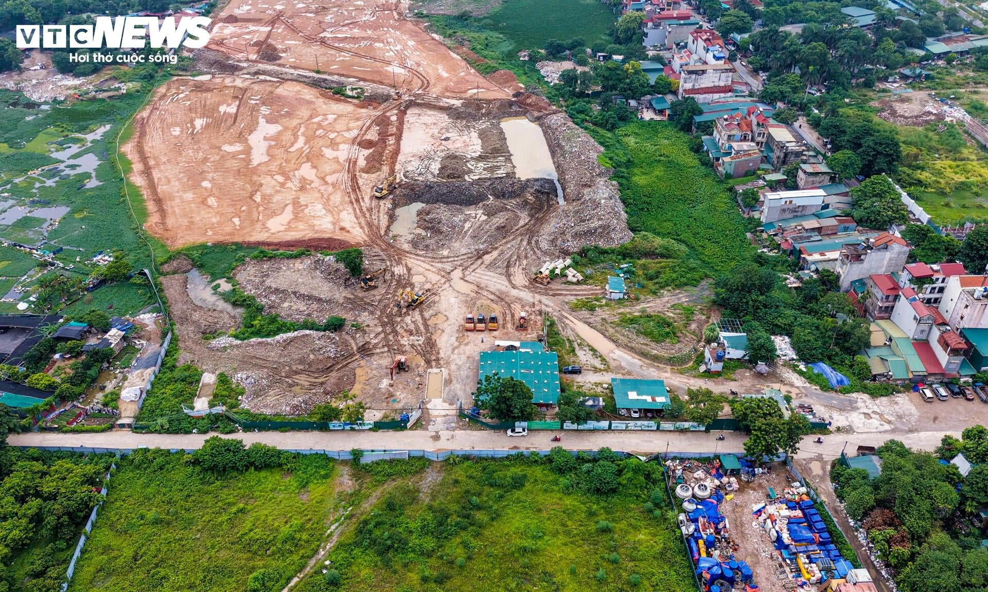 Cận cảnh khu vực xây depot rộng hơn 11 ha của tuyến metro gần 36.000 tỷ đồng ở Hà Nội - 4