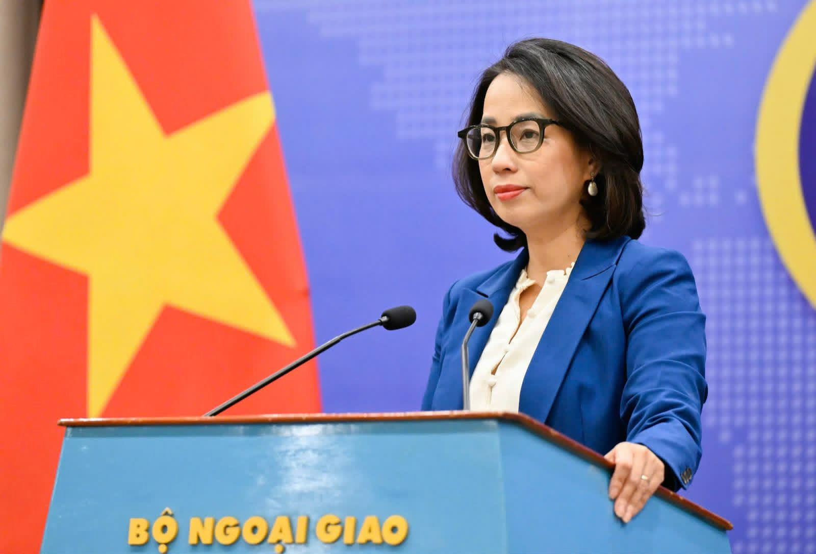 Người Phát ngôn Bộ Ngoại giao Việt Nam Phạm Thu Hằng.
