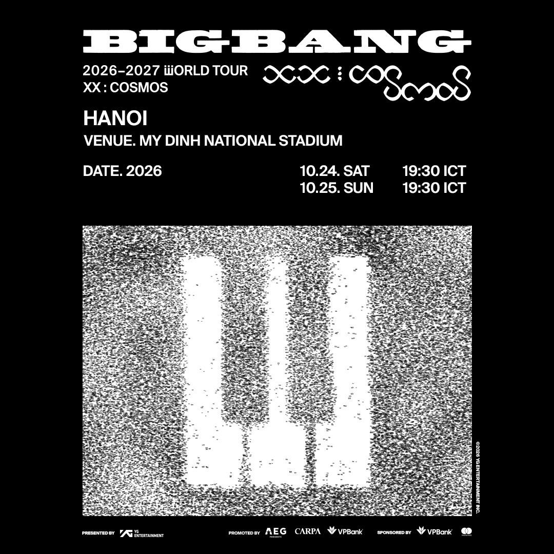 G-Dragon, Taeyang và Daesung sẽ đến Hà Nội với hai đêm diễn vào tháng 10 - 1