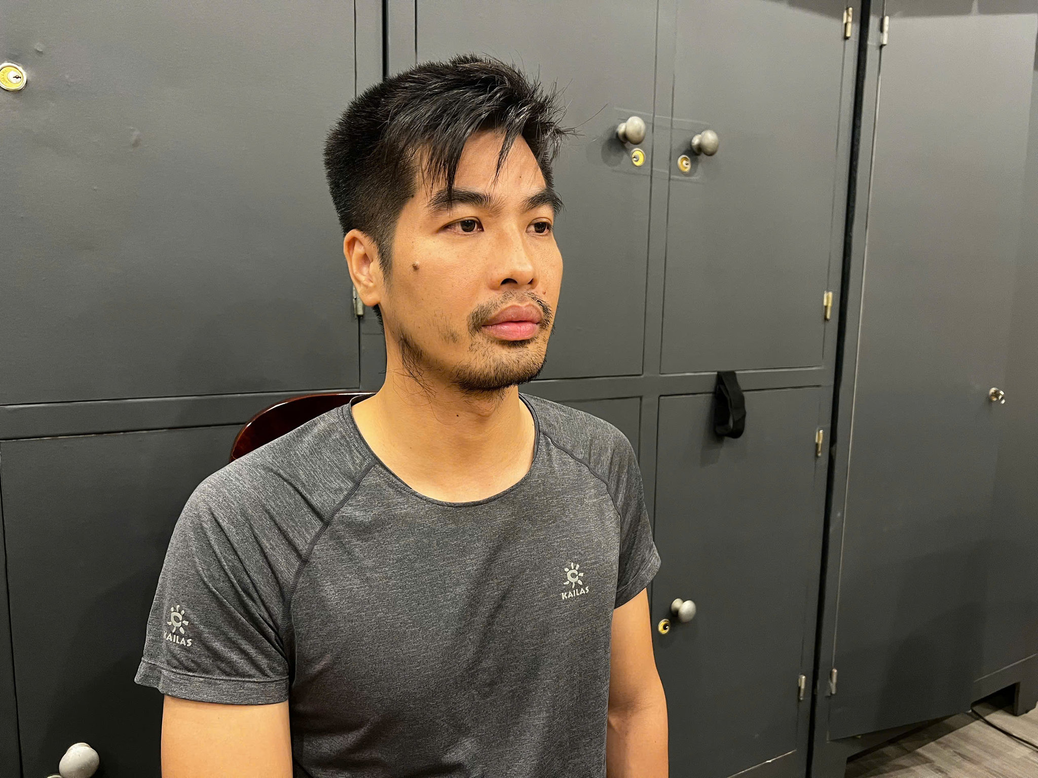 Bị can Hoàng Gia Tân.