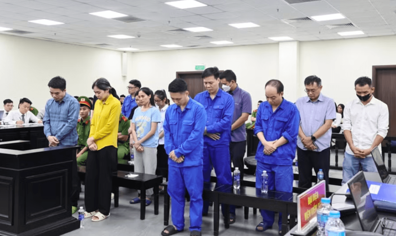 Các bị cáo trong vụ án.