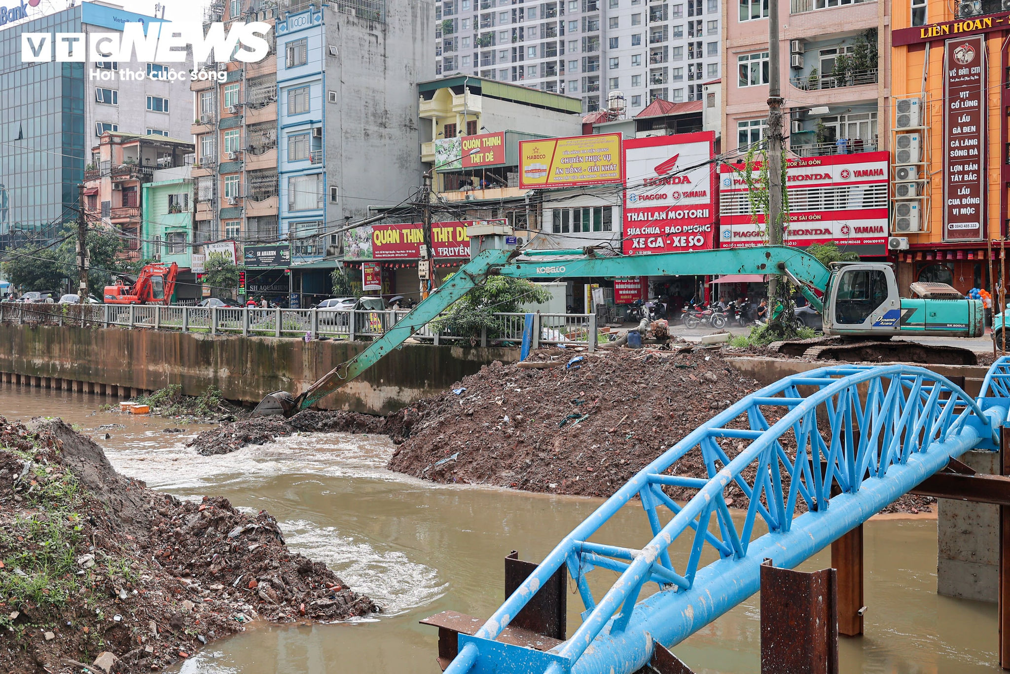 Kênh La Khê chống ngập phía Tây Hà Nội tăng tốc về đích trước 30/9 - 5