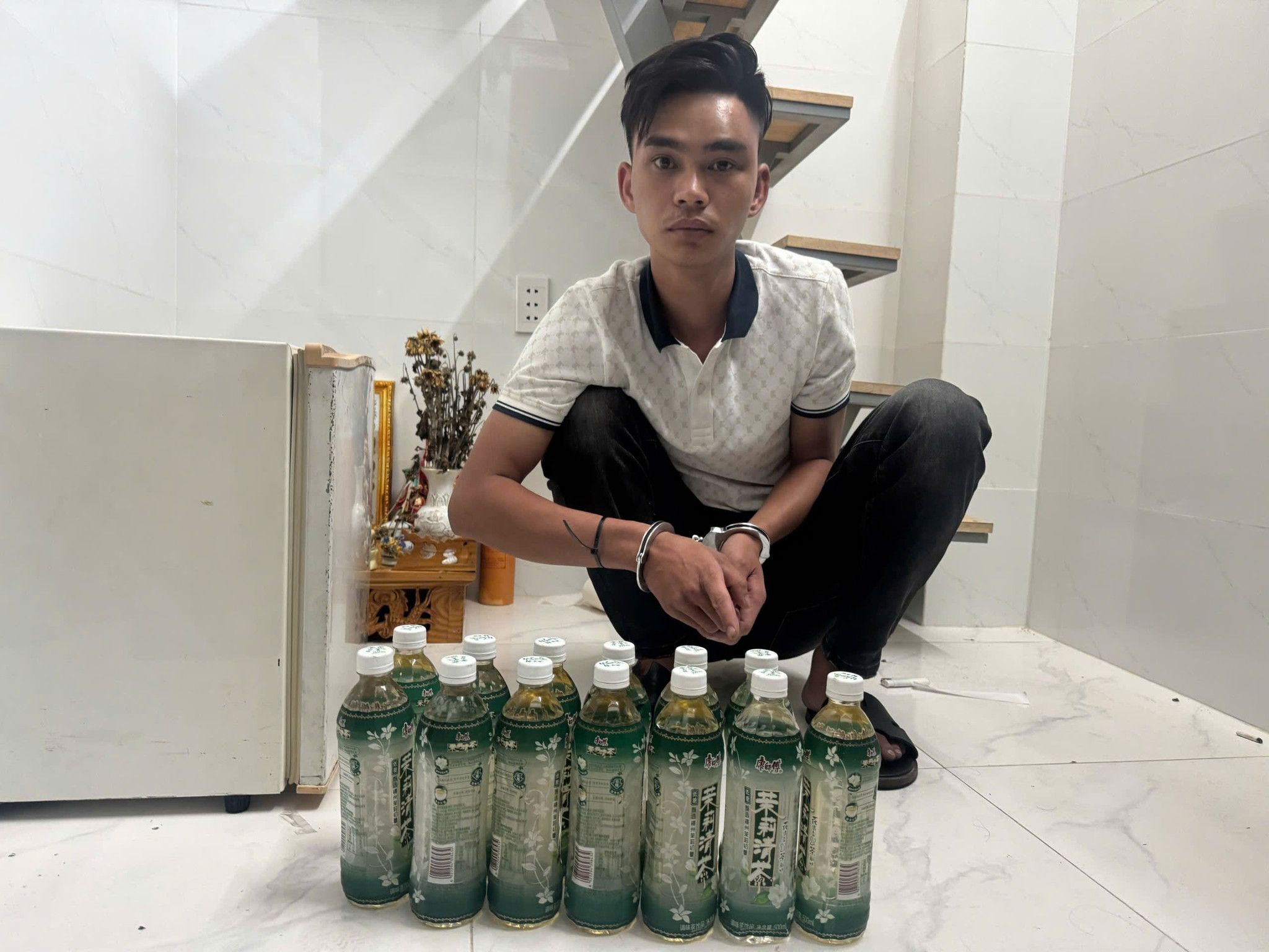 Bị can Lê Quang Trọng - kẻ cầm đầu đường dây ma tuý. (Ảnh: Công an TP.HCM)