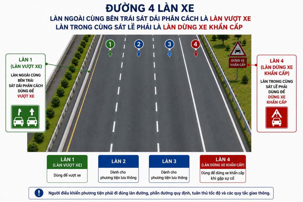 Đề xuất làn vượt riêng trên cao tốc là chủ trương đúng, song còn nhiều thách thức hình ảnh 2 De xuat lan vuot rieng tren cao toc la chu truong dung, song con nhieu thach thuc hinh anh 2