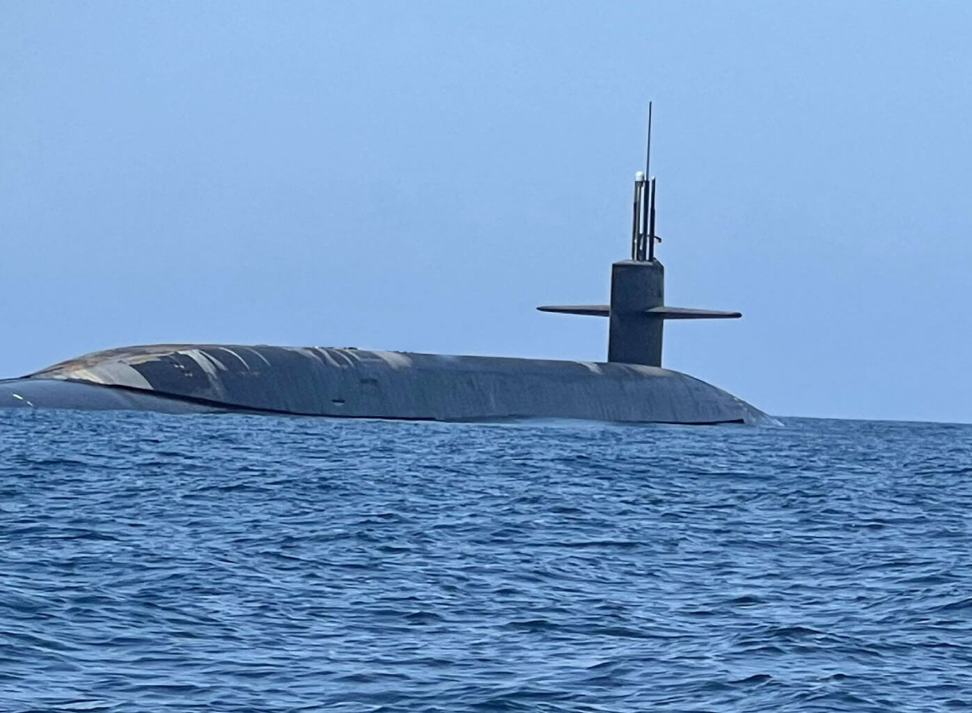 Tàu ngầm USS West Virginia. Ảnh US CENTCOM