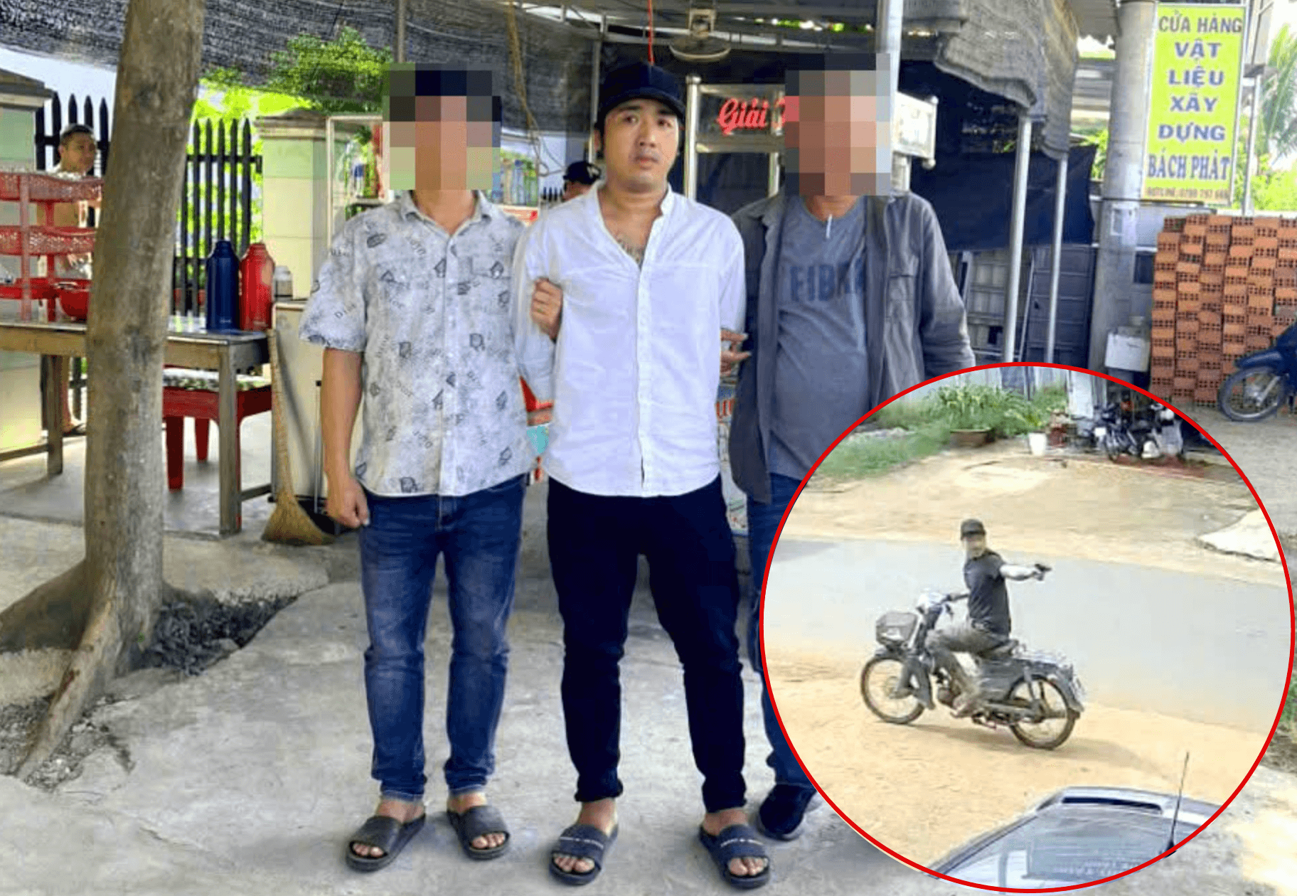 Dương Sỹ Lâm dùng súng đe dọa nhóm truy đuổi sau khi chiếm đoạt 500 nghìn đồng.