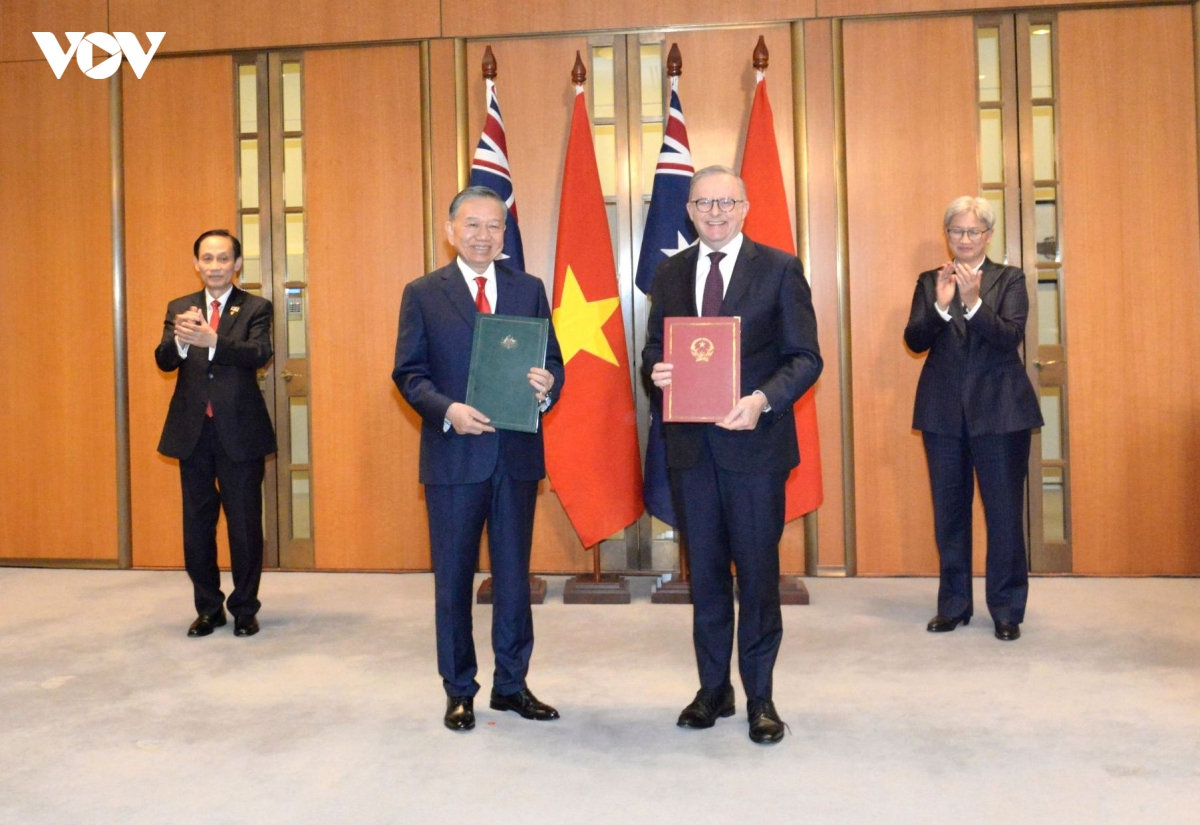 tuyên bố chung về làm sâu sắc quan hệ Đối tác chiến lược toàn diện việt nam - australia hình ảnh 1 tuyen bo chung ve lam sau sac quan he Doi tac chien luoc toan dien viet nam - australia hinh anh 1