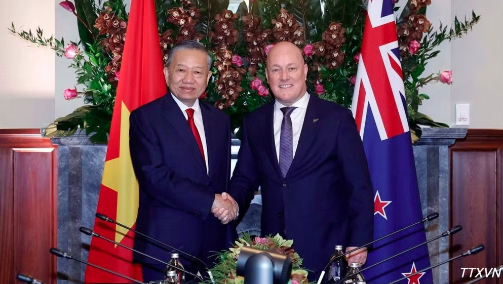 tổng bí thư, chủ tịch nước tô lâm hội đàm với thủ tướng new zealand hình ảnh 1 tong bi thu, chu tich nuoc to lam hoi dam voi thu tuong new zealand hinh anh 1
