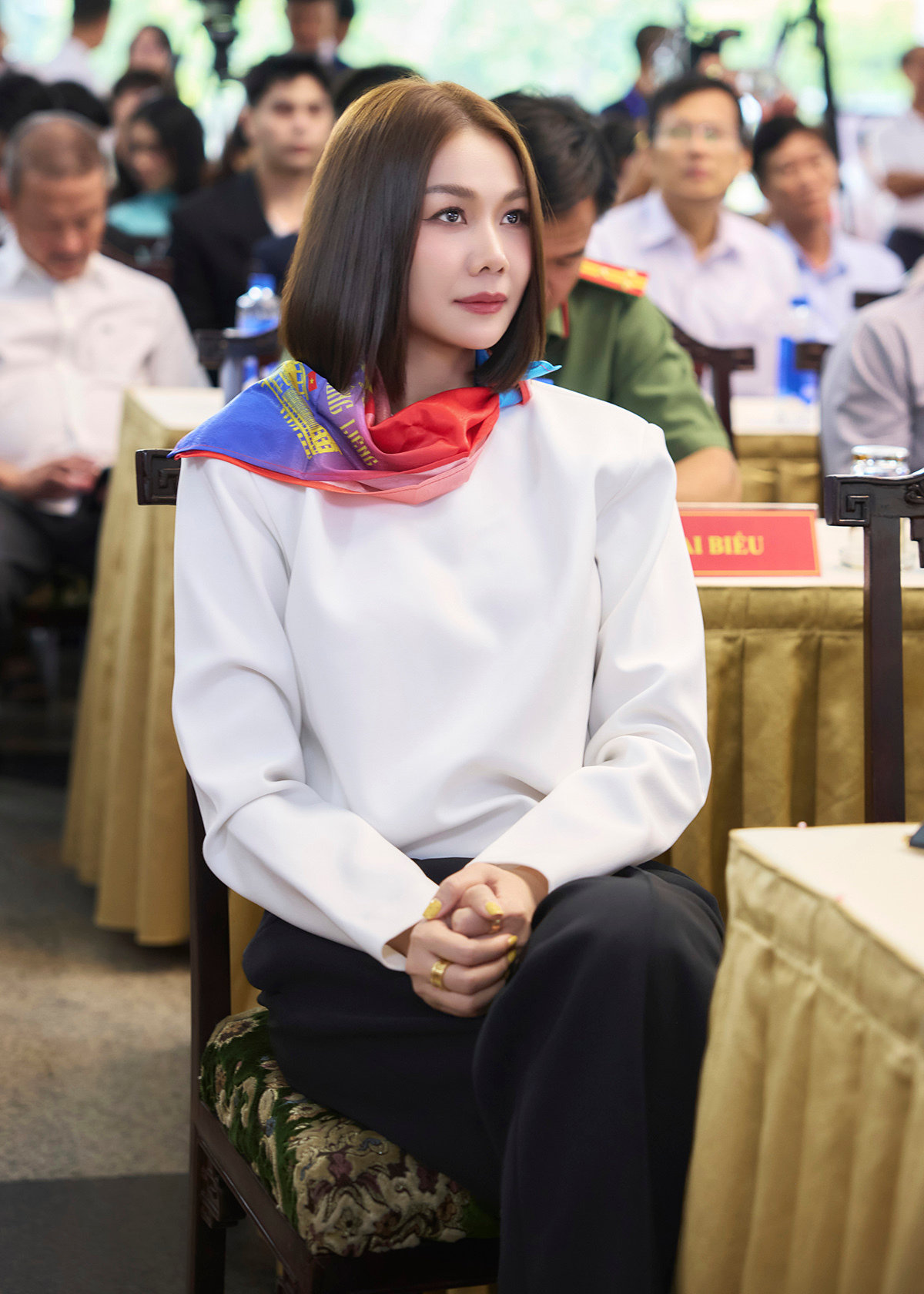 Thanh Hằng là khách mời đặc biệt tại khai mạc chương trình “Trở về thời khắc thiêng liêng”.