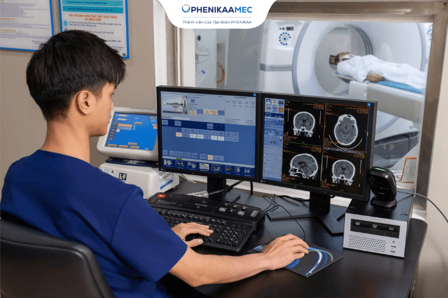 Hệ thống máy chụp CT hiện đại tại PhenikaaMec.