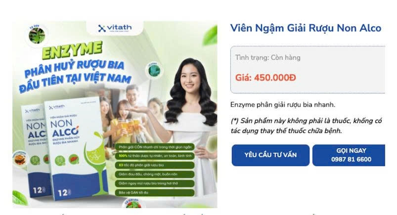 dược phẩm vitath bị phạt 110 triệu đồng vì quảng cáo sai quy định hình ảnh 1 duoc pham vitath bi phat 110 trieu dong vi quang cao sai quy dinh hinh anh 1