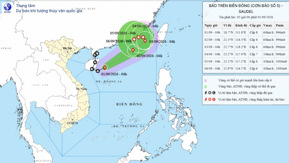 bao so 5 hinh thanh tren bien Dong, giat cap 10 hinh anh 1