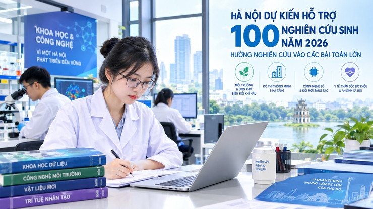 hà nội sẽ hỗ trợ kinh phí đào tạo 100 tiến sĩ để giải các bài toán lớn của thủ đô hình ảnh 1 ha noi se ho tro kinh phi dao tao 100 tien si de giai cac bai toan lon cua thu do hinh anh 1
