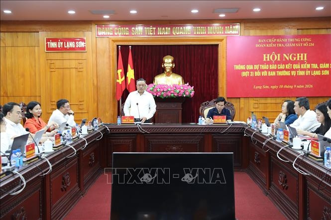 thông qua dự thảo kết quả kiểm tra, giám sát đối với ban thường vụ tỉnh ủy lạng sơn hình ảnh 1 thong qua du thao ket qua kiem tra, giam sat doi voi ban thuong vu tinh uy lang son hinh anh 1