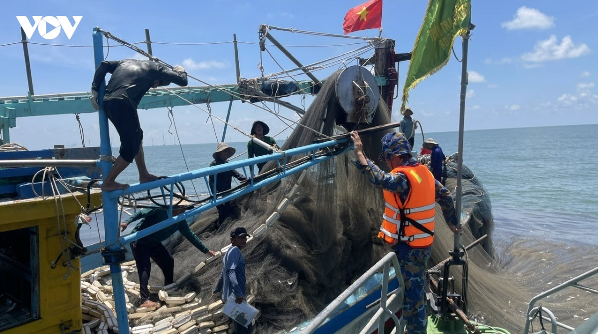 vinh long xu ly 2 tau ca khai thac sai vung quy dinh hinh anh 1