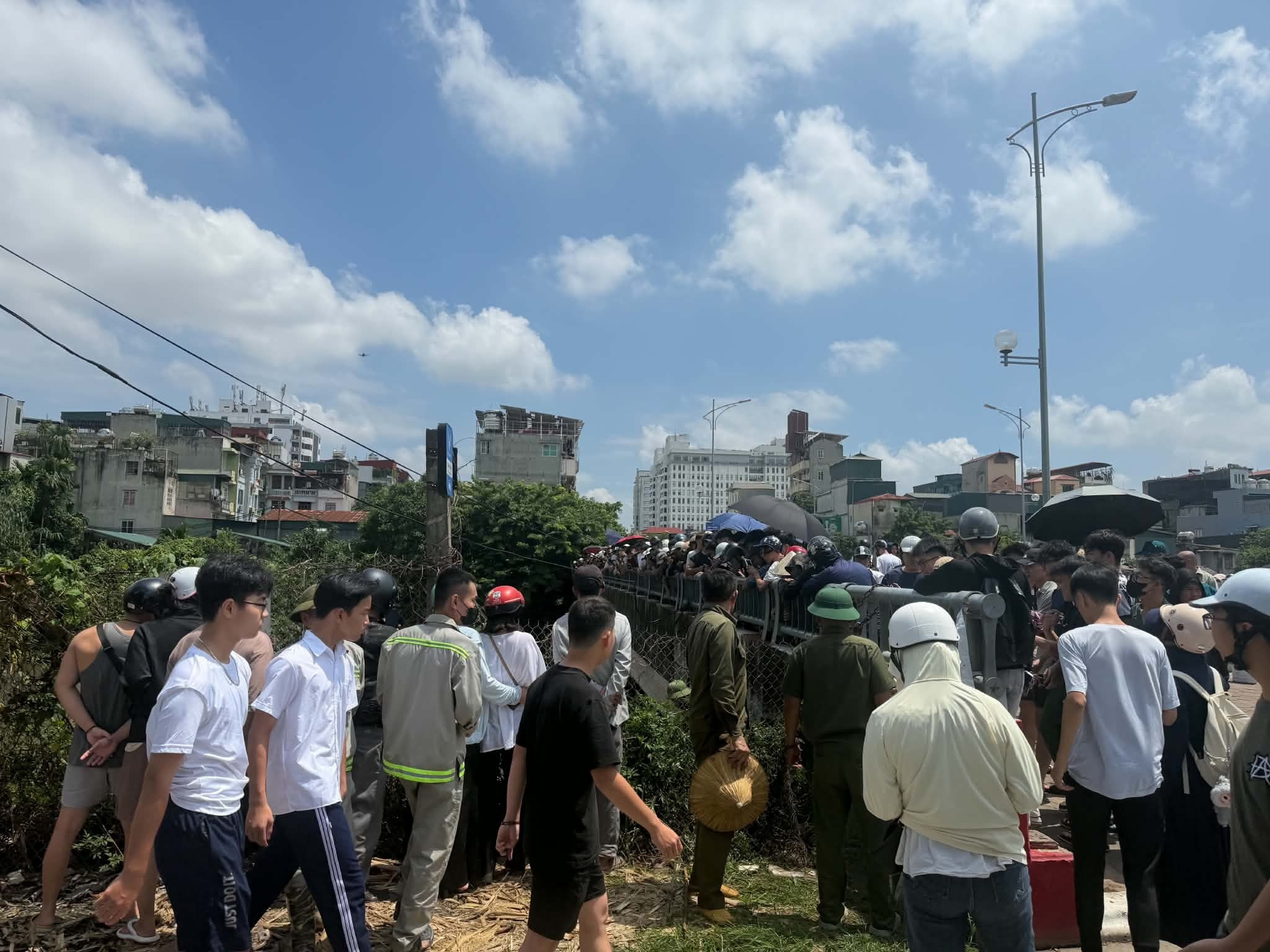 Khu vực tìm thấy thi thể nam sinh.
