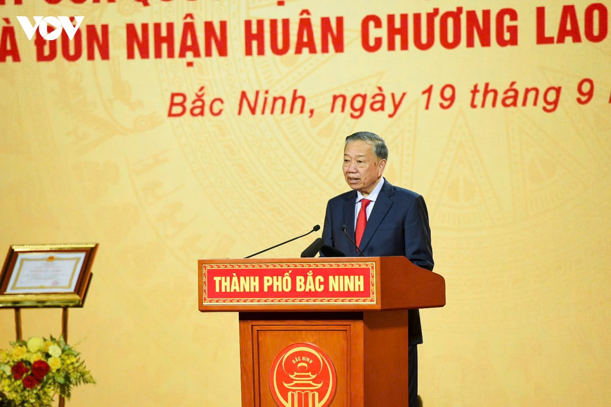 tổng bí thư, chủ tịch nước tô lâm dự lễ công bố thành lập thành phố bắc ninh hình ảnh 2 tong bi thu, chu tich nuoc to lam du le cong bo thanh lap thanh pho bac ninh hinh anh 2