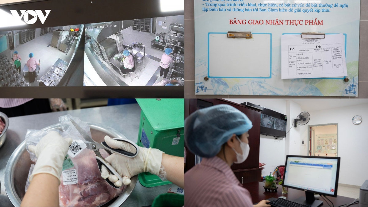 phu huynh ha noi tan tay kiem tra tung mieng ca, bo rau tai bep an ban tru cua con hinh anh 5
